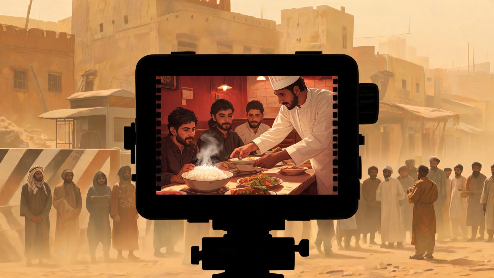 Beyond the frame, there are still people waiting to be seen