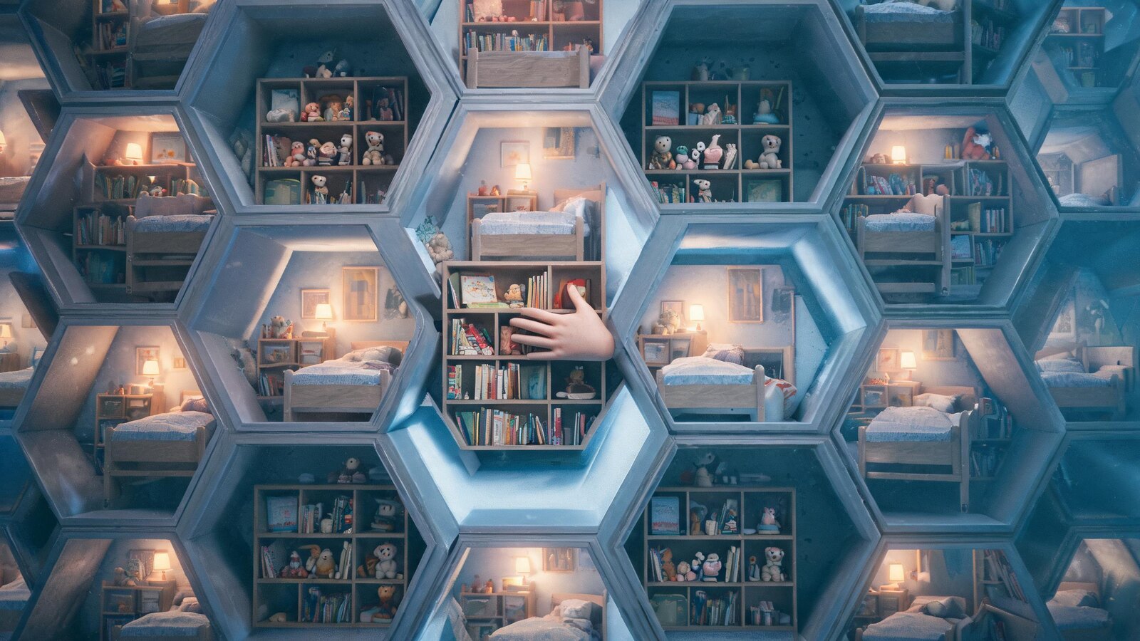 The bookshelf scene from Interstellar (artistic reconstruction)